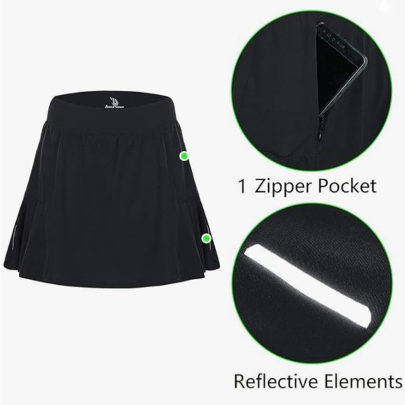 Beroy Women Quick Dry and Breathable Cycling Skirt Shorts with  3D Padded S - Picture 5 of 9